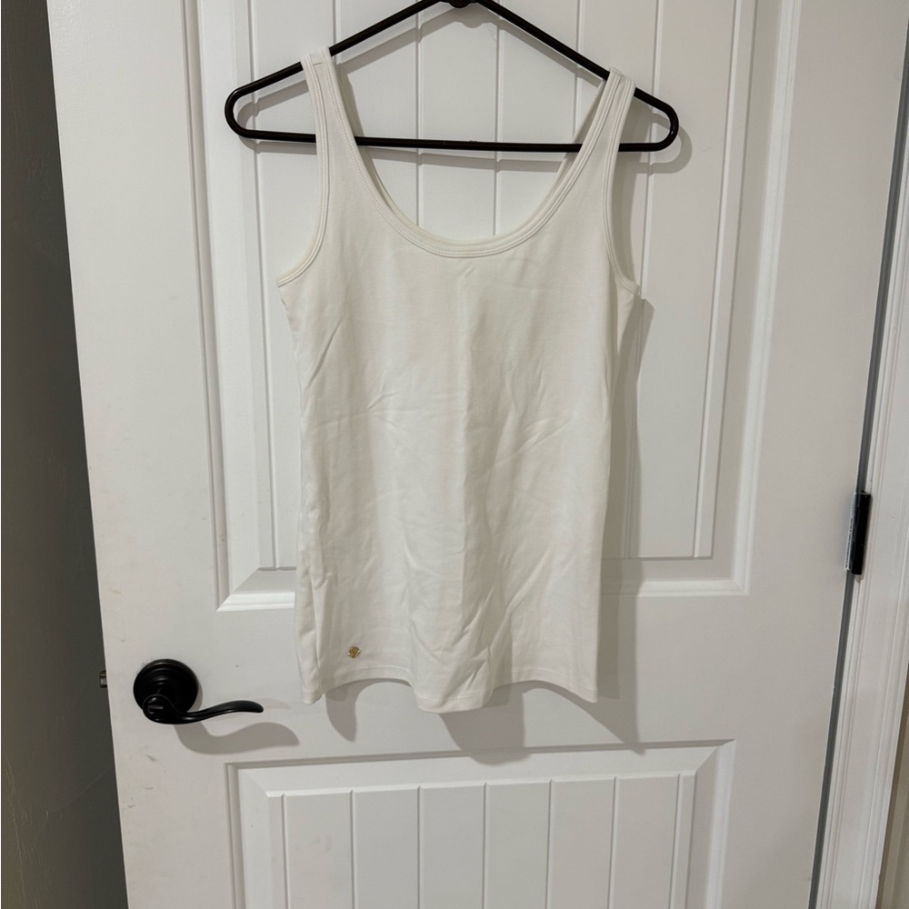 Lilly Pulitzer Cream Scoop Neck Tank